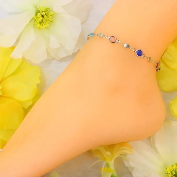 Minimalist Anklet, Sleek & Modern Design, Women’s Fashion, YC110463-A - Picture 2 of 10